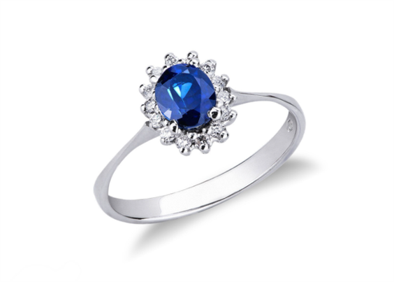 Anello Crivelli Donna in Oro bianco Zaffiro 0.56 Ct SGCRIZA - SGCRIZA